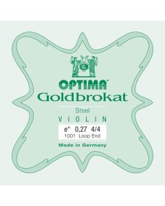 Optima Goldbrokat vioolsnaar E-1 4/4, loop end, heavy