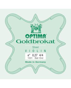 Optima Goldbrokat vioolsnaar E-1 4/4, ball end, heavy