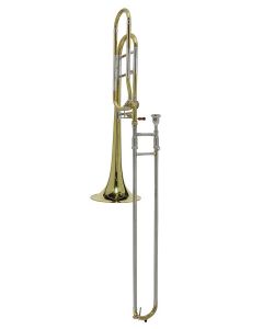 Stewart Ellis Elite Series tenor trombone, B-flat/F, goudlak, 13.89mm boring, incl. softcase