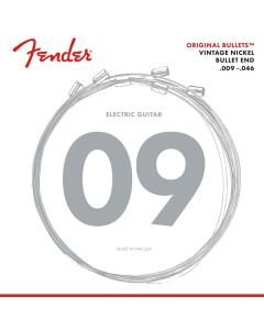 Fender Original Bullets snarenset elektrisch, pure nickel roundwound, light top regular bottom, 009-011-016-026-036-046