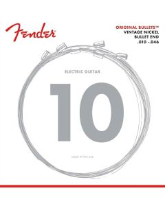 Fender Original Bullets snarenset elektrisch, pure nickel roundwound, regular, 010-013-017-026-036-046