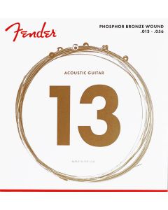 Fender Phosphor Bronze snarenset akoestisch, phosphor bronze roundwound, medium, 013-017-026-036-046-056