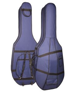 Boston double bass case, 4/4, foam moulded, blue