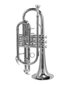 Stewart Ellis Pro Series cornet, monel ventielen, geel verzilverd, incl. softcase