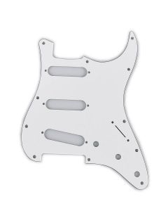 Fender Genuine Replacement Part slagplaat Strat®, SSS, 11 schroefgaten, 3 ply, white