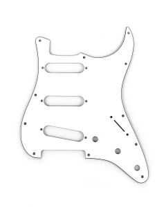 Fender Genuine Replacement Part slagplaat Strat®, SSS, 11 schroefgaten, 3 ply, parchment