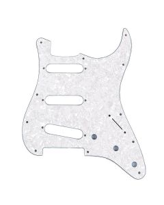 Fender Genuine Replacement Part slagplaat Strat®, SSS, 11 schroefgaten, 4 ply, white pearl