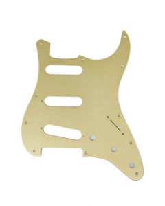 Fender Genuine Replacement Part slagplaat Strat®, SSS, 11 schroefgaten, 1 ply, gold anodized