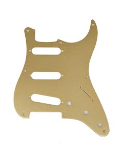 Fender Genuine Replacement Part slagplaat57 Vintage Strat, SSS, 8 schroefgaten, 1 ply, gold anodized