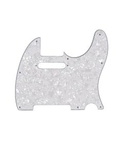 Fender Genuine Replacement Part slagplaat Standard Tele®, 8 schroefgaten, 4 ply, white pearl