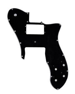 Fender Genuine Replacement Part slagplaat '72 Tele Custom, 16 schroefgaten, 3 ply, black