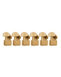 Fender Genuine Replacement Part machine heads, American Standard, 2 guide pins, set of 6, gold