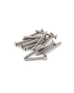 Fender Genuine Replacement Part bridge mounting screws, 5 x 1, chrome, 12 pcs