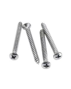 Fender Genuine Replacement Part neck mounting screws, chrome, 4 pcs