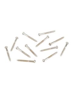 Fender Genuine Replacement Part neck pickup mounting screws, vintage Tele, 3 x 1 slotted, nickel, 12 pcs