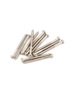 Fender Genuine Replacement Part pickup mounting screws, vintage basses, 4 x 1-1/4 philips, nickel, 12 pcs