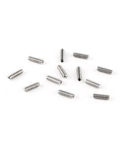 Fender Genuine Replacement Part saddle height screws, Standard Series basses, 6-32 x 7/16 hex, nikkel, 12 pcs