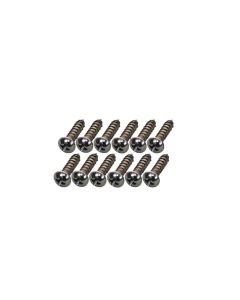 Fender Genuine Replacement Part tuner mounting screws, Classic/Vintage series guitars, #3 x 3/8", nickel, 12 pcs