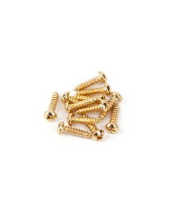 Fender Genuine Replacement Part tuner/string tree mounting screws, vintage Strat, gold, 12 pcs