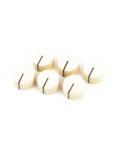 Fender Genuine Replacement Part amplifier knobs, vintage style, set of 6, aged white