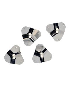 Fender Genuine Replacement Part amp corner set (standard 3 screw mount), set of 4