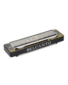 Belcanto St. Louis Pro Series blues harp, 20-tonig, zware kwaliteit, met kunststof koffertje, C