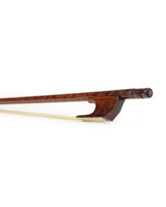 ELS baroque strijkstok viool, snakewood, snakewood frog and button