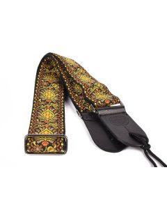 Gaucho Traditional Series gitaarriem, 2" jacquard geweven, leren slips, meerkleurig1