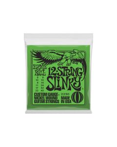 Ernie Ball snarenset elektrisch, 12-snarig, nickel wound, slinky,  2x008-2x-010-008-014-011-024-017-032-022-040