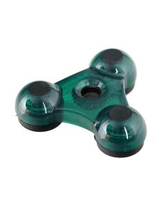 Augustin Viva la Musica vivacello eindpinhouder, 3 rubber stops, groen