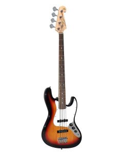 SX elektrisch basgitaarpakket, met versterker, tas, riem, tuner en kabel, 3 tone sunburst1