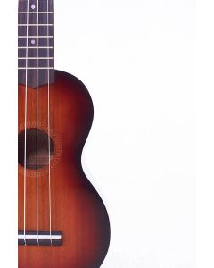 Mahalo Java Series sopraan ukelele, gewelfde achterkant, gitaarmechanieken, Aquila snaren, 3-tone sunburst