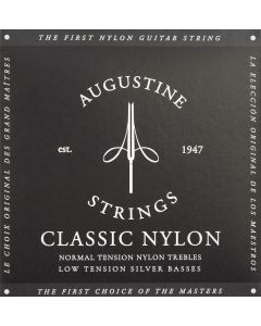 Augustine Classic snarenset klassiek, clear nylon trebles & silverplated basses, low tension