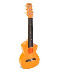 Korala Poly Ukes guitarlele polycarbonaat, achterblad met akoestische kamers, oranje