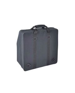 Boston accordeon softcase met schuim, zwart, 2 rugriemen, voor 12 bassen, 3 rijen diatonisch