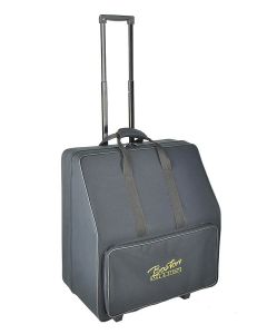 Boston accordeon trolley softcase met schuim, zwart, voor 72 bassen, 34 toetsen, 19 x 45 x 43cm