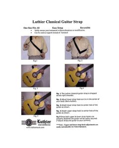 Luthier gitaarriem voor klassieke gitaar