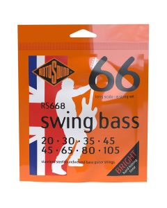 Rotosound Swing Bass 66 snarenset basgitaar, 8-snarig, stainless steel, 45-105, standard gauge