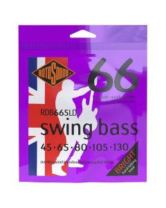 Rotosound Swing Bass 66 snarenset basgitaar, 5-snarig, stainless steel, 45-130 double ball end, standard gauge