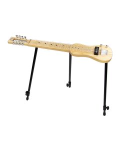 SX lapsteel gitaar, 8-snarig, USA swamp ash, inclusief tas en driepoot standaard, naturel