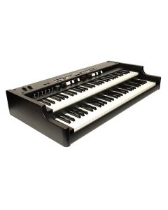 Crumar GSi dubbel manueel midi controller, 2x 61 waterfall toetsen, 20 drawbars, 6 pots, programmeerbaar