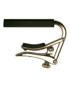 Shubb Standard Series capo voor nylon snarige gitaar met brede, vlakke toets, polished nikkel