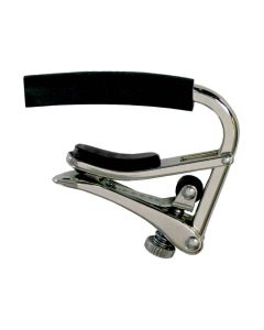 Shubb Standard Series capo voor gitaren met rondere toets, radius 7.5", polished nikkel