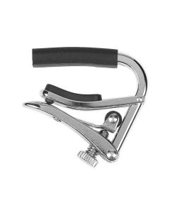 Shubb Standard Series capo voor banjo, voor banjo met rondere toets/radius, polished nikkel