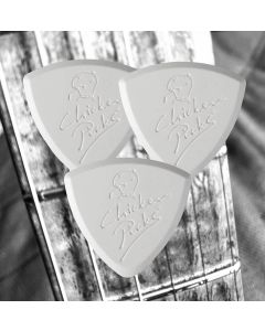 ChickenPicks thermosetting polymer picks, 5-pack, wit, 2.1mm Bermuda III