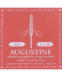 Augustine Red Label A-5 snaar voor klassieke gitaar, silverplated wound nylon, hard tension