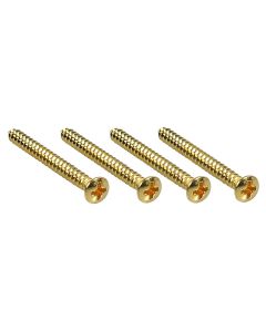 Fender Outlet screw SMA 8x1-3/4 OHP GLD (4)