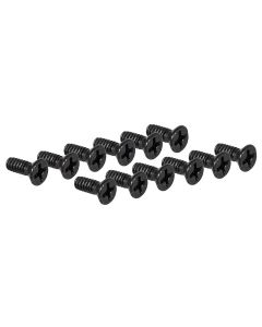 Fender Outlet screw, M6-32X3/8 FH HEX BLK (D