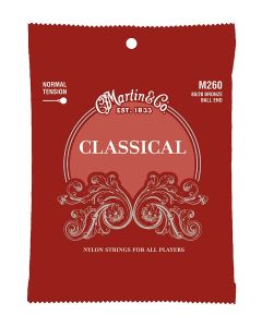 Martin Classical snarenset klassiek, bronze wound & clear nylon, 028-032-040-030-035-043, ball end