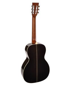 Richwood Master Series handgemaakte parlor gitaar, massief sparren & palissander, vintage aged afgewerkt